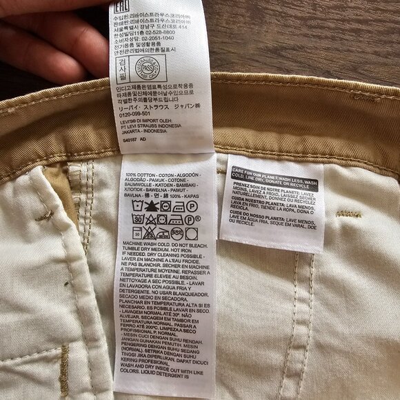 Levi’s Women’s Dad Chino Pants W26 L30, Khaki - Picture 11 of 12